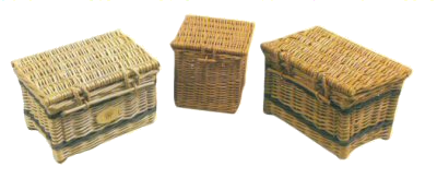 Cremated remains caskets hand made in willow